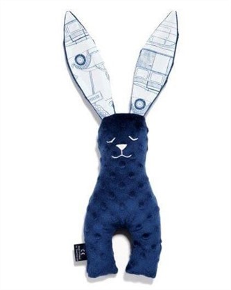 【質本嚴】波蘭品牌 La millou正品 Mr. bunny 安撫豆豆兔 23公分-Navy海軍藍 安撫兔/新生兒禮/彌月禮