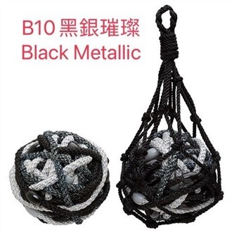 【質本嚴】美國正品L.Erickson 細款髮圈 名牌髮圈 球狀 30入/ B10 黑銀璀璨 Black Metallic