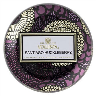 【質本嚴】美國香氛voluspa蠟燭 Japonica 日式庭園系列 Santiago Huckleberry 聖地牙哥藍莓 錫盒 113g
