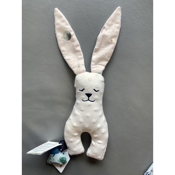 【質本嚴】波蘭品牌 La millou正品 Mr. bunny 安撫兔 23公分- 米白色星球 安撫兔/新生兒禮/彌月禮