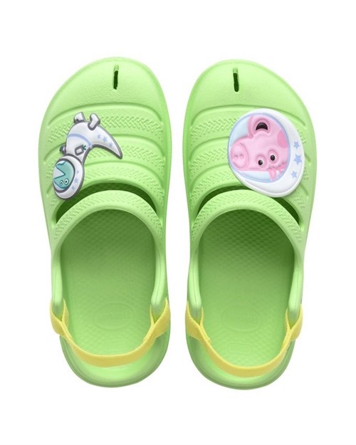 【HAVAIANAS】Baby peppa pig包頭涼鞋/佩佩豬綠