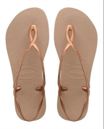 【HAVAIANAS】Luna 涼鞋/玫瑰金