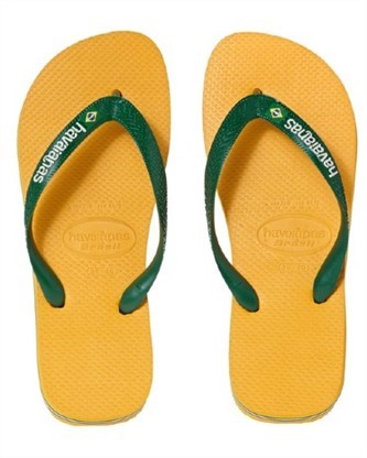 【HAVAIANAS】Brasil logo/黃色夾心