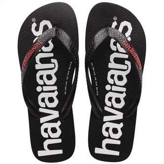 【HAVAIANAS】Logomania II 黑底白字