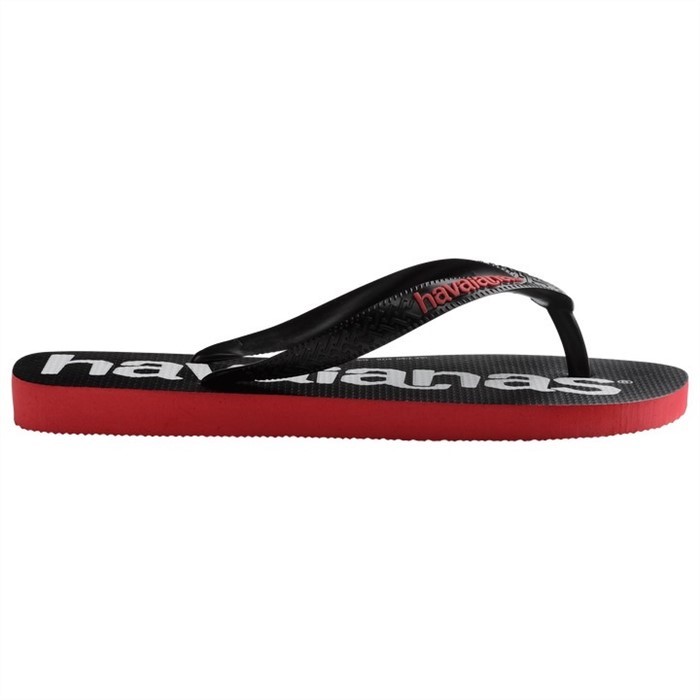 【HAVAIANAS】Logomania II 黑底白字