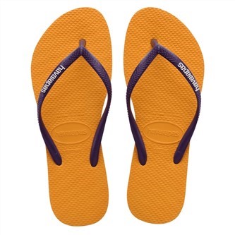 【HAVAIANAS】Slim logo popup/黃紫