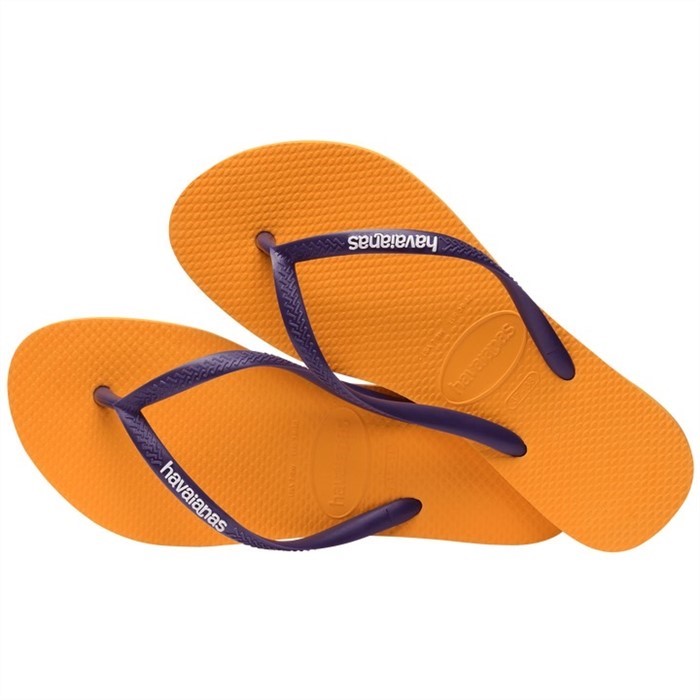 【HAVAIANAS】Slim logo popup/黃紫