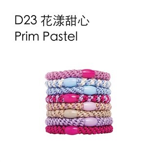 【質本嚴】美國正品L.Erickson 粗款髮圈 名牌髮圈 原裝8入 D23 花漾甜心 Prim Pastel