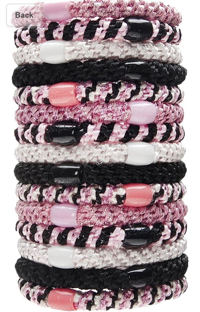 【質本嚴】美國正品L.Erickson 粗款髮圈 名牌髮圈 桶裝 15入 A29 粉漾水手 Blush