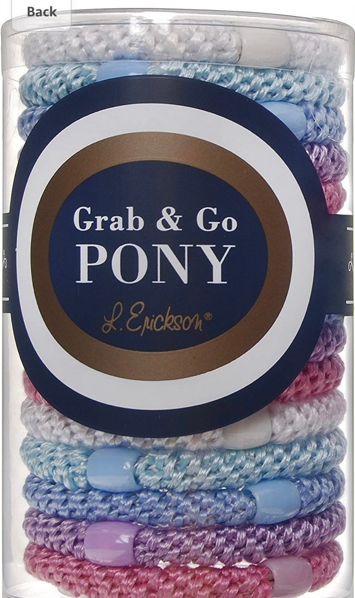 【質本嚴】美國正品L.Erickson 粗款髮圈 名牌髮圈 桶裝 15入 A24 粉嫩天空 Pastel