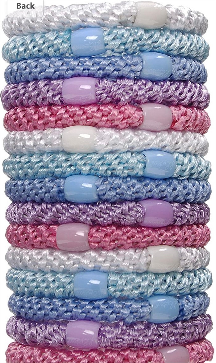 【質本嚴】美國正品L.Erickson 粗款髮圈 名牌髮圈 桶裝 15入 A24 粉嫩天空 Pastel