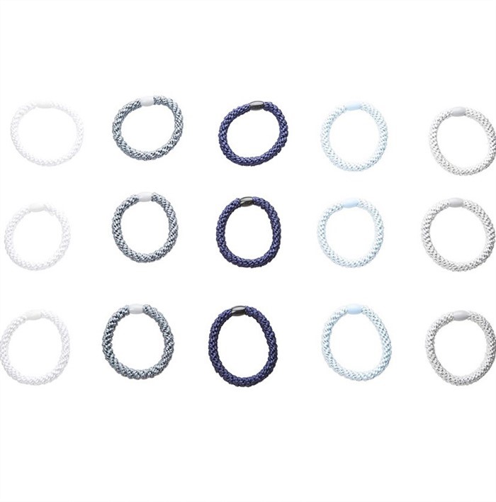 【質本嚴】美國正品L.Erickson 粗款髮圈 名牌髮圈 桶裝 15入 A17 大西洋藍 Altantic