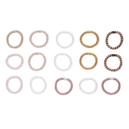 【質本嚴】美國正品L.Erickson 粗款髮圈 名牌髮圈 桶裝 15入 A21 甜心棉花糖 Cotton Candy