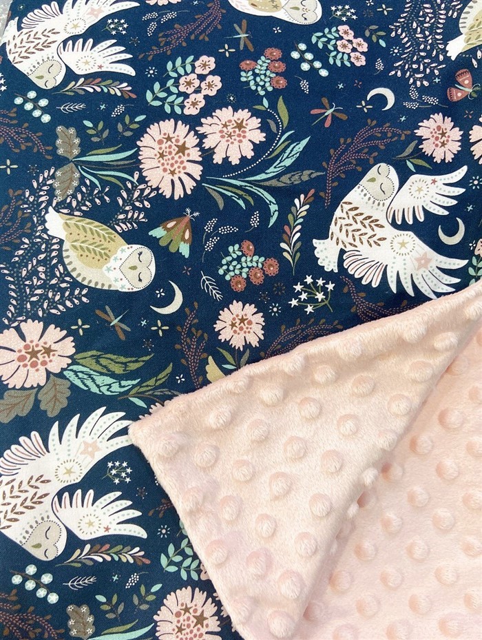 【質本嚴】波蘭品牌 La millou正品 安撫毯 Magic Owl - Powder Pink粉貓頭鷹/薄款110*140