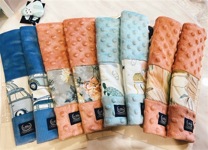 【質本嚴】波蘭品牌 La millou正品 安全帶保護套-有機棉玫瑰粉 
