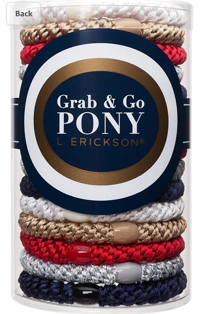 【質本嚴】美國正品L.Erickson 粗款髮圈 名牌髮圈 桶裝 15入/ A20 美式風格 Anchor