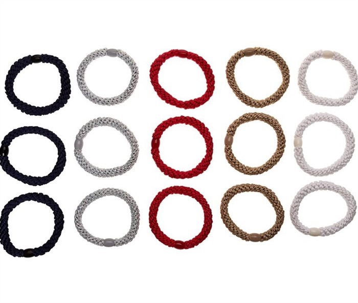 【質本嚴】美國正品L.Erickson 粗款髮圈 名牌髮圈 桶裝 15入/ A20 美式風格 Anchor