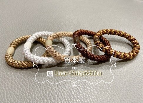 【質本嚴】美國正品L.Erickson 粗款髮圈 名牌髮圈 桶裝分裝5入/ A15 熱情沙漠 Sand