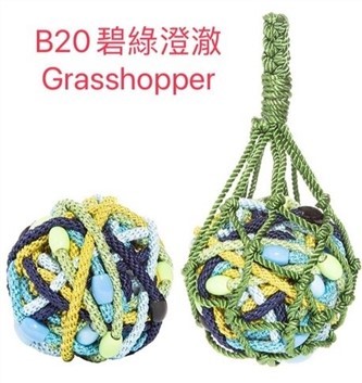 【質本嚴】美國正品L.Erickson 細款髮圈 名牌髮圈 球狀 30入/ B20 碧綠澄澈 Grasshopper