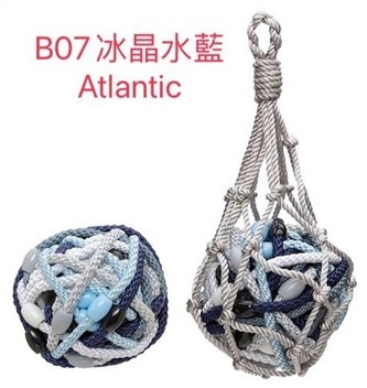 【質本嚴】美國正品L.Erickson 細款髮圈 名牌髮圈 球狀 30入/ B07 冰晶水藍 Atlantic