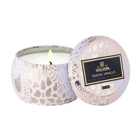 【質本嚴】美國香氛voluspa蠟燭 Japonica 日式庭園系列 Santal Vanille 聖檀木香草 錫盒 113g
