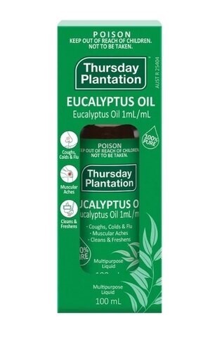 【質本嚴】澳洲 星期四農莊Thursday Plantation 尤加利精油 100ml / 現貨+預購