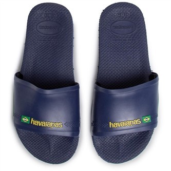 【HAVAIANAS】Slide brasil/藍拖鞋