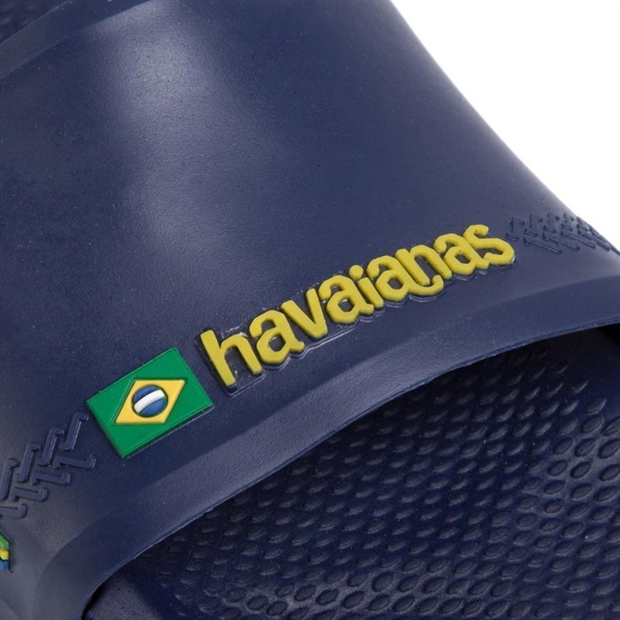 【HAVAIANAS】Slide brasil/藍拖鞋