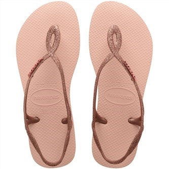 【HAVAIANAS】Luna Premium 8字涼鞋/金蔥粉