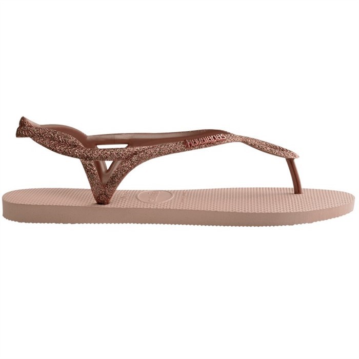 【HAVAIANAS】Luna Premium 8字涼鞋/金蔥粉