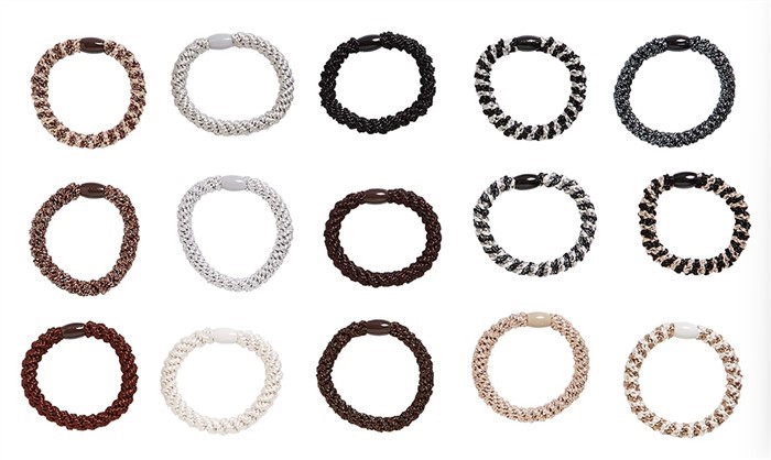 【質本嚴】美國正品L.Erickson 粗款髮圈 名牌髮圈 原裝15入/A10搖滾派對 Nouveau Neutrals 桶裝