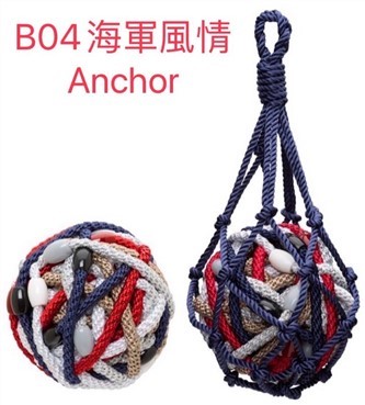 【質本嚴】美國正品L.Erickson 細款髮圈 名牌髮圈 球狀 30入/B04 海軍風情 Anchor