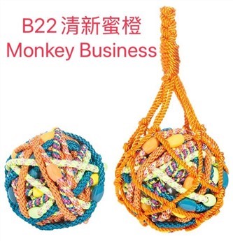 【質本嚴】美國正品L.Erickson 細款髮圈 名牌髮圈 球狀 30入/B22 清新蜜橙 Monkey Business