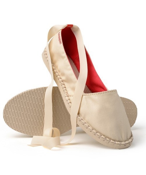 【HAVAIANAS】Origins Slim Espadrilles綁帶/米白