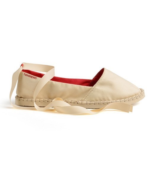 【HAVAIANAS】Origins Slim Espadrilles綁帶/米白