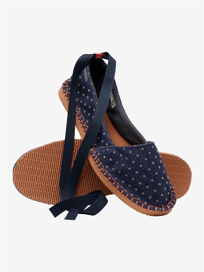 【HAVAIANAS】Origine Slim Velvet Espadrilles綁帶/點點