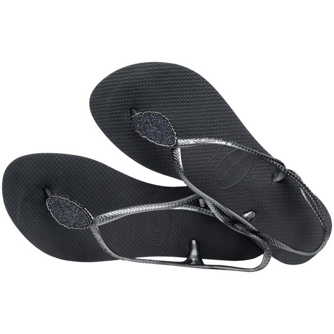 【HAVAIANAS】Luna mystical rocks涼鞋/黑