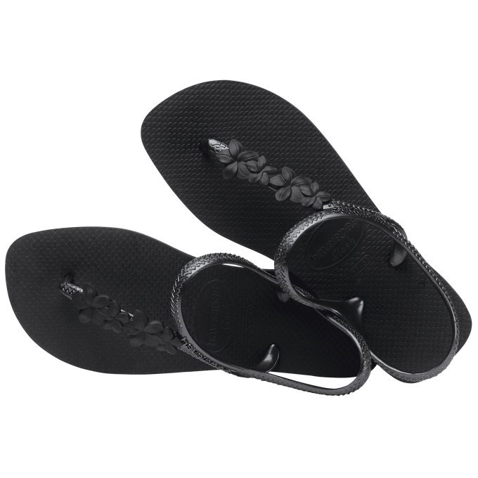 【HAVAIANAS】Flash urban涼鞋/黑花朵