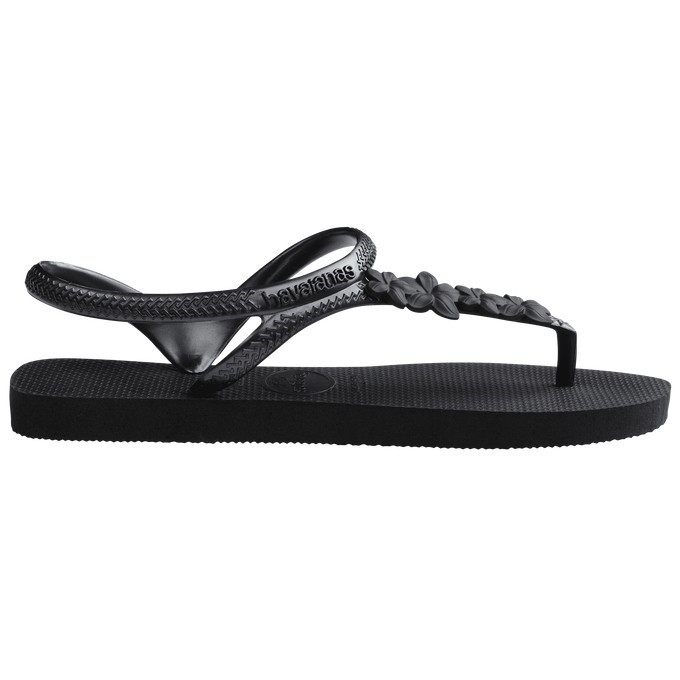 【HAVAIANAS】Flash urban涼鞋/黑花朵