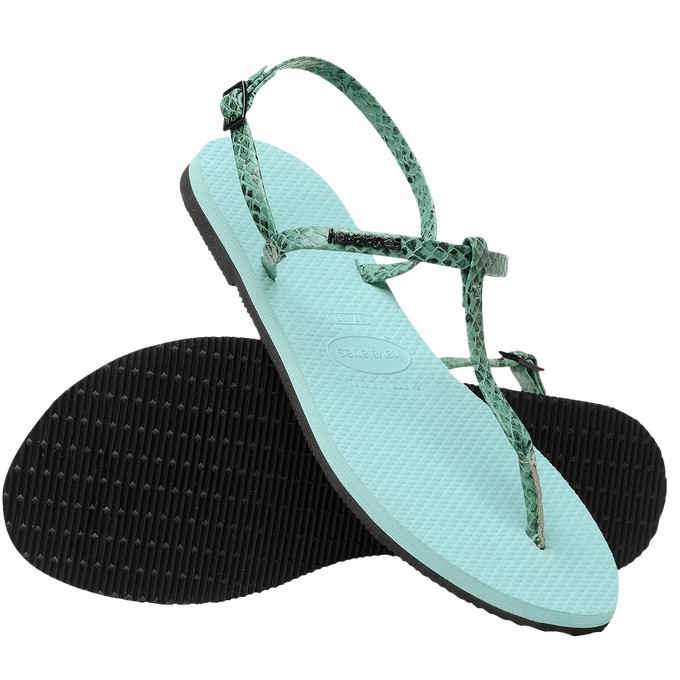 【HAVAIANAS】You riviera croco涼鞋/薄荷綠蛇皮帶