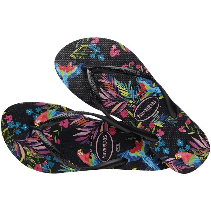 【HAVAIANAS】Slim tropical floral /琉璃鸚鵡