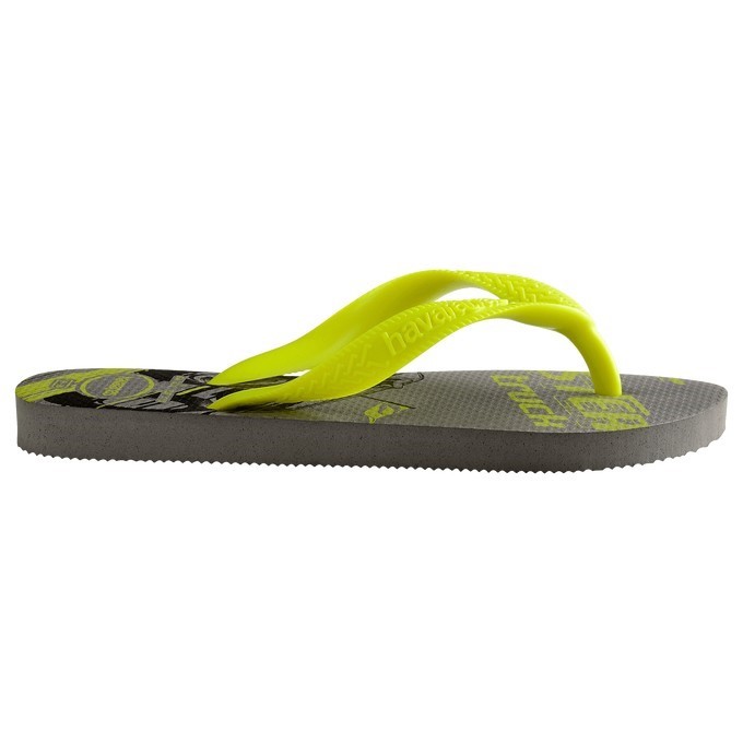 【HAVAIANAS】Athletic/灰底螢光黃帶