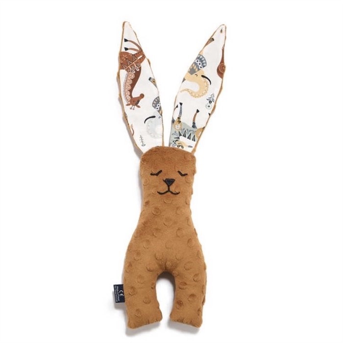 【質本嚴】波蘭品牌 LA MILLOU正品 MR. BUNNY 安撫兔 23公分- 咖啡棕色 安撫兔/新生兒禮/彌月禮