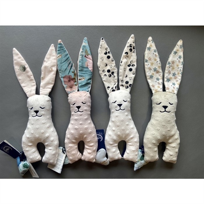 【質本嚴】波蘭品牌 La millou正品 Mr. bunny 安撫兔 23公分- 米白色星球 安撫兔/新生兒禮/彌月禮