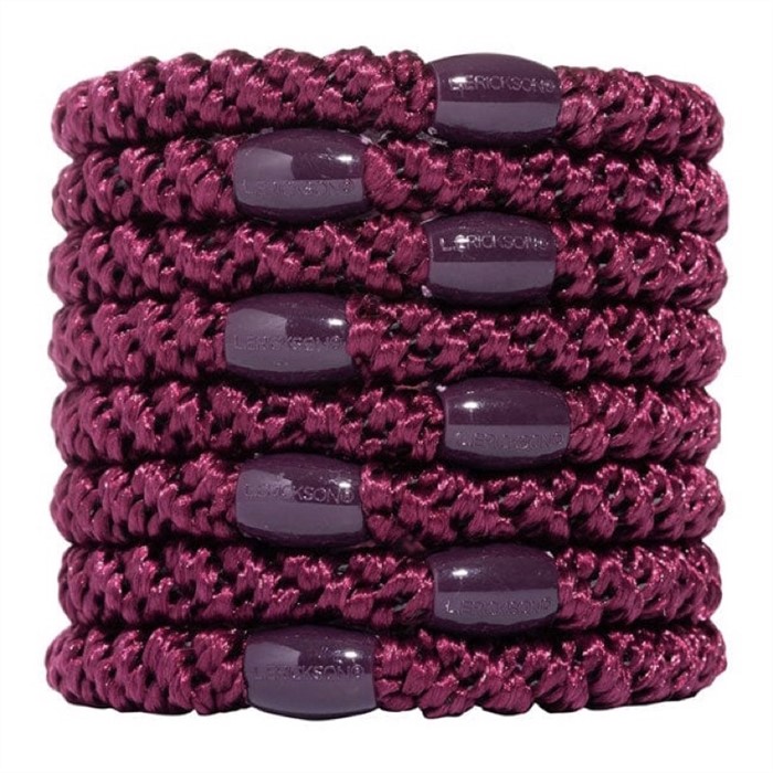 【質本嚴】美國正品L.Erickson 粗款髮圈 名牌髮圈 原裝8入/酒紅Burgundy