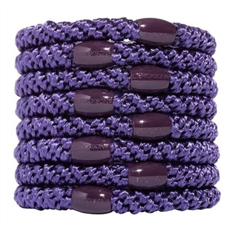 【質本嚴】美國正品L.Erickson 粗款髮圈 名牌髮圈 原裝8入/紫色purple