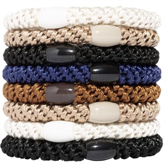 【質本嚴】美國正品L.Erickson 粗款髮圈 名牌髮圈 原裝8入/經典色Classic