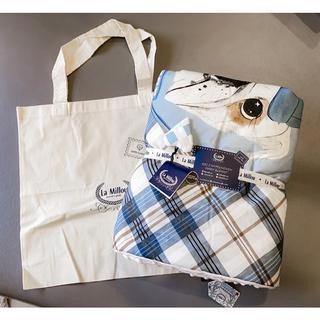 【質本嚴】波蘭La millou正品 安撫毯 COLLEGE CAMP - ECRU狗/厚款80*100