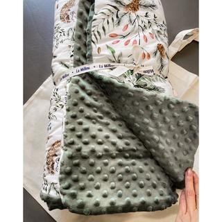 【質本嚴】波蘭La millou正品 安撫毯 FOREST - KHAKI綠 /厚款 110*140