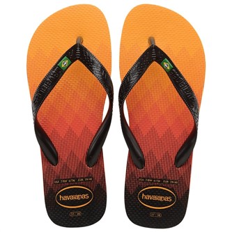 【HAVAIANAS】Brasil fresh/橙底火焰夾心